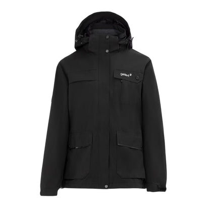 Black - Front - Gelert Womens-Ladies Windproof 3 in 1 Waterproof Jacket