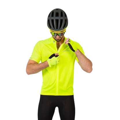 Hi Vis Yellow - Side - Endura Mens Xtract II Short-Sleeved Cycling Jersey
