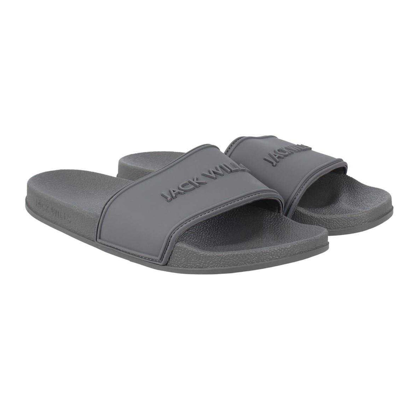 Slate - Pack Shot - Jack Wills Mens Logo Sliders