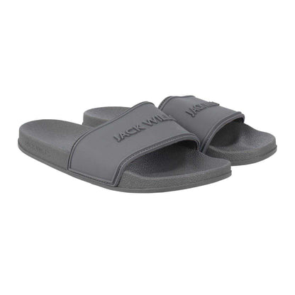 Slate - Pack Shot - Jack Wills Mens Logo Sliders