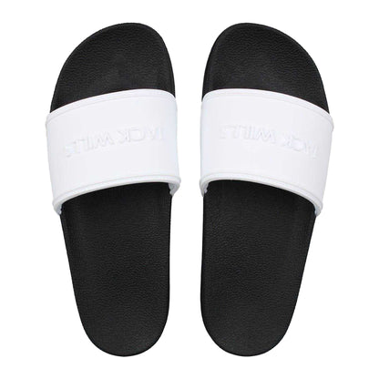 White-Black - Lifestyle - Jack Wills Mens Logo Sliders