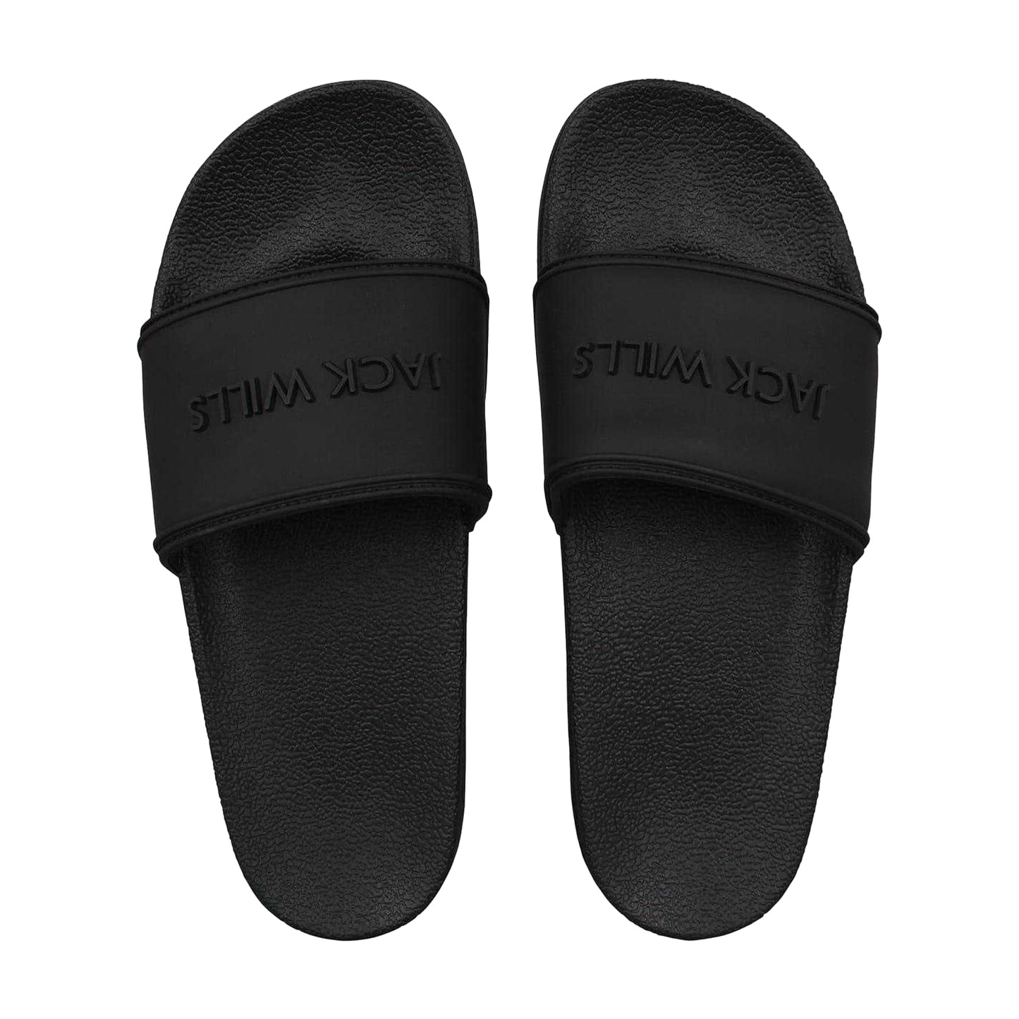 Black - Lifestyle - Jack Wills Mens Logo Sliders