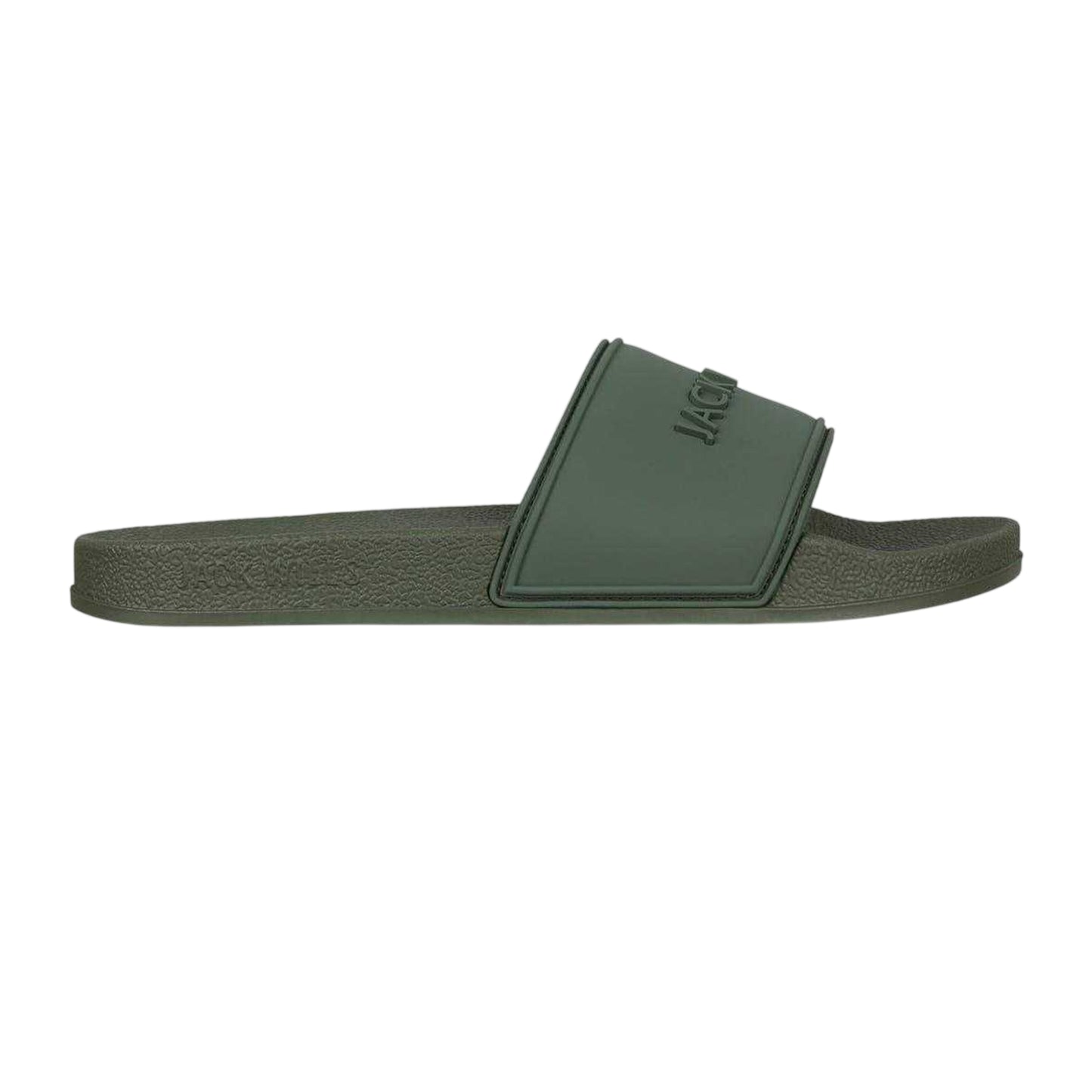 Khaki Green - Front - Jack Wills Mens Logo Sliders