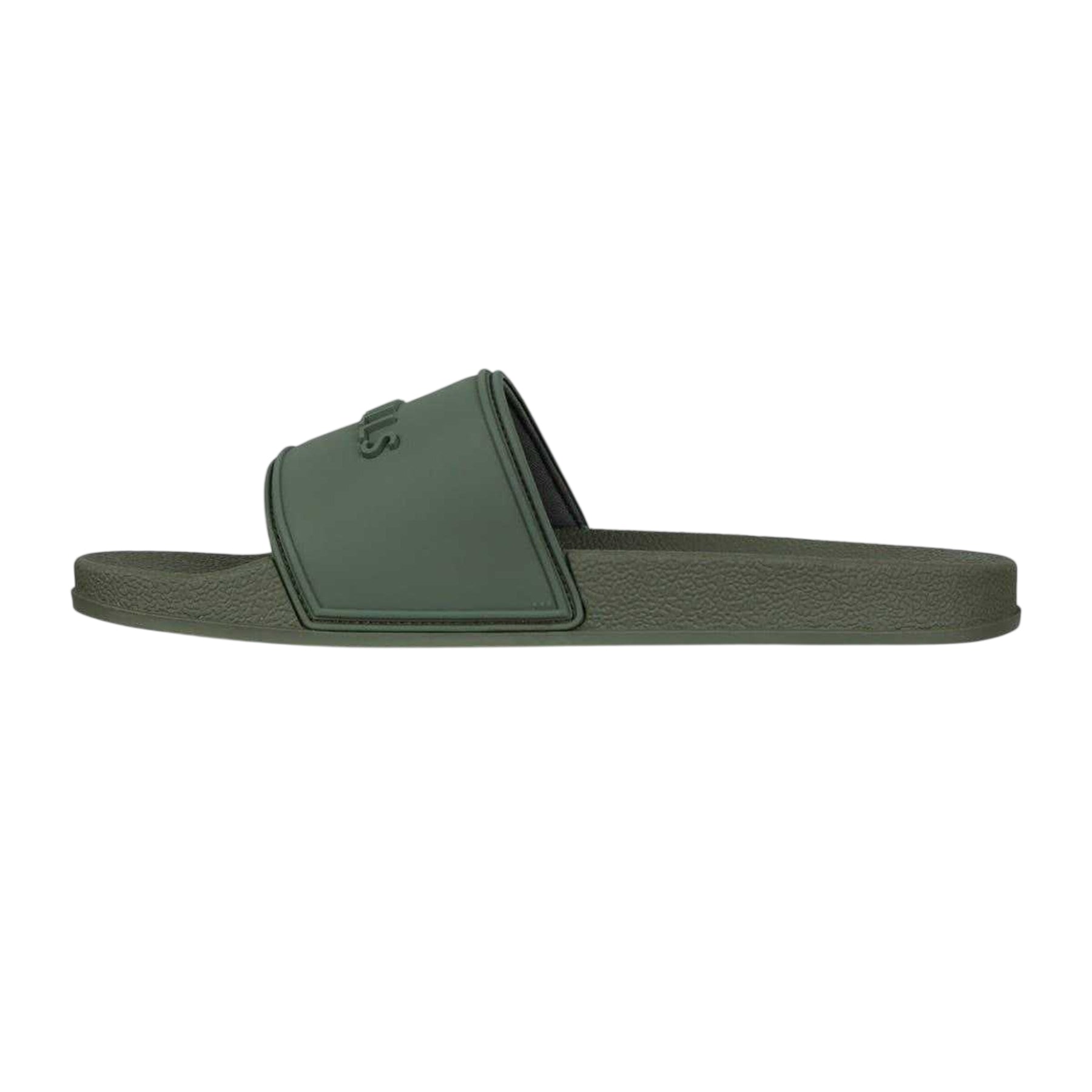 Khaki Green - Side - Jack Wills Mens Logo Sliders