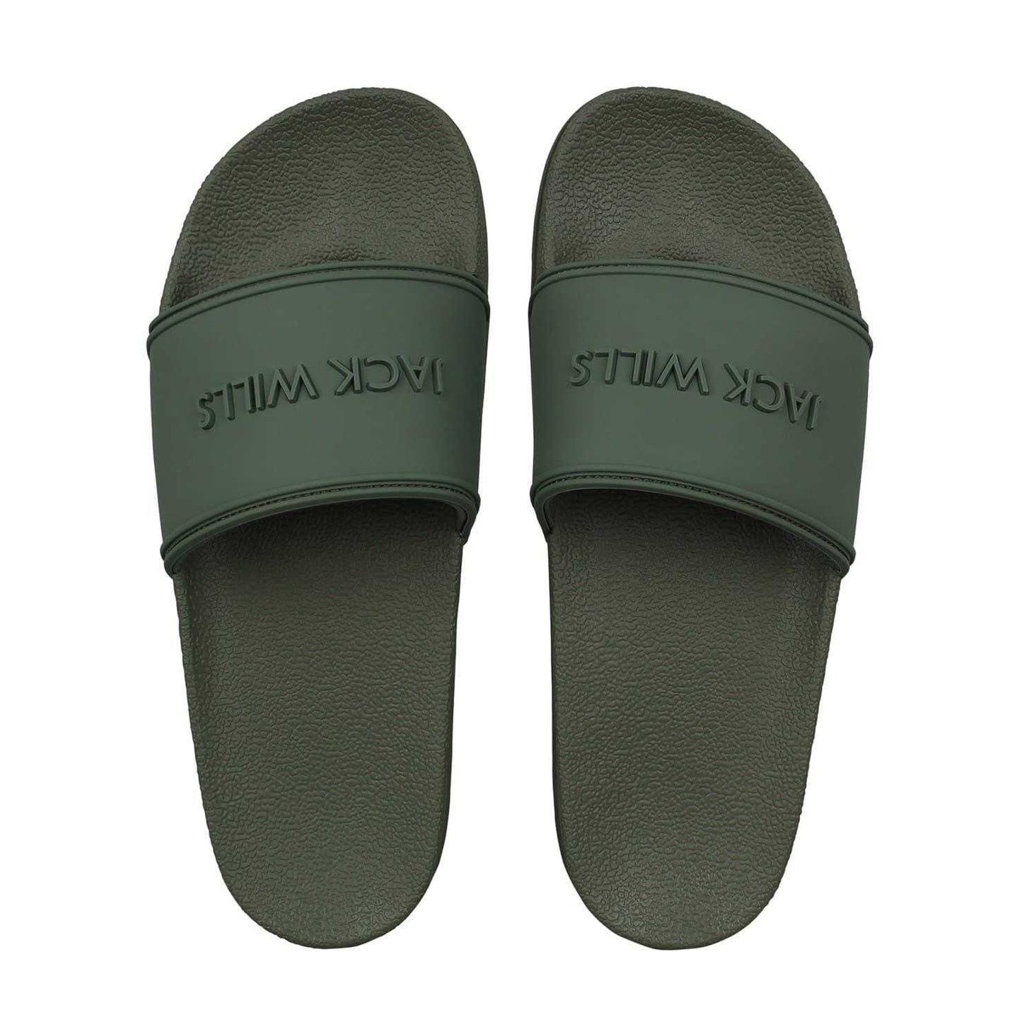 Khaki Green - Lifestyle - Jack Wills Mens Logo Sliders