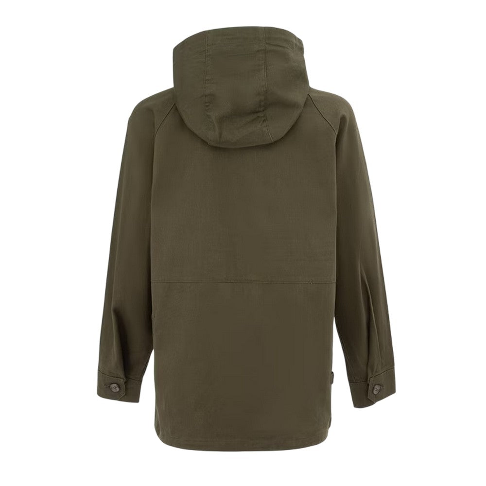 Khaki Green - Back - SoulCal Womens-Ladies Cotton Parka