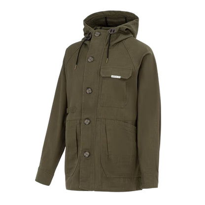 Khaki Green - Side - SoulCal Womens-Ladies Cotton Parka