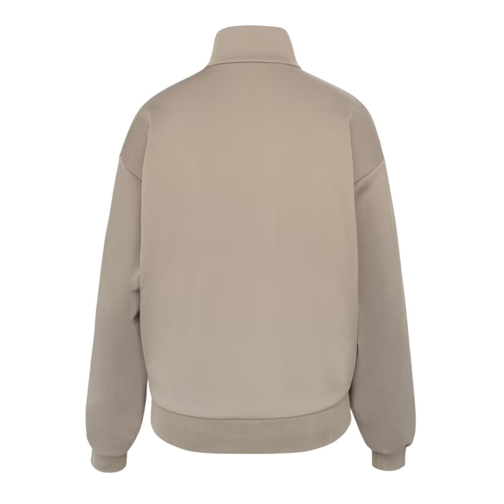 Light Brown - Back - USA Pro Womens-Ladies Striped Track Top