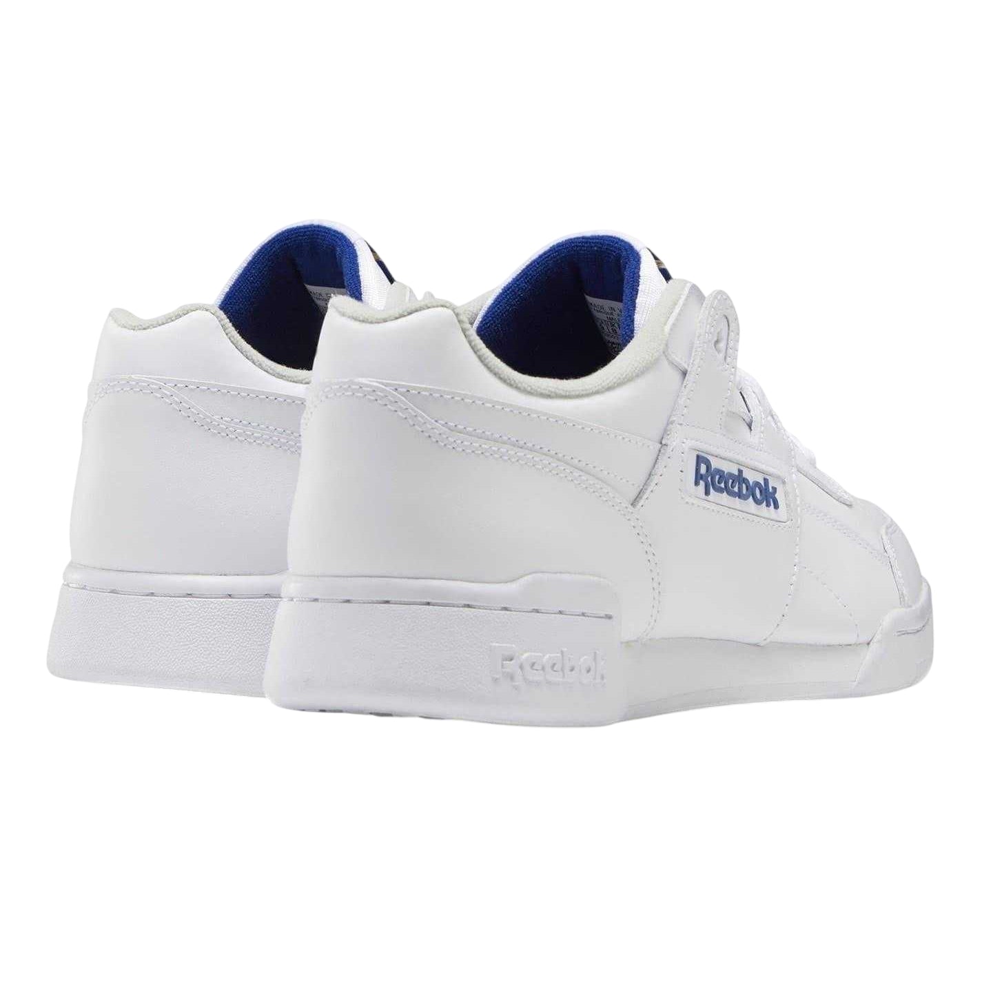 White - Back - Reebok Mens Workout Plus Leather Trainers