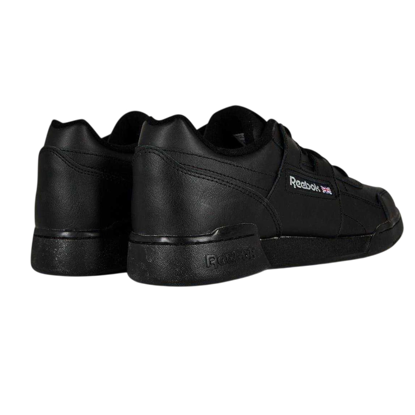 Black - Back - Reebok Mens Workout Plus Leather Trainers