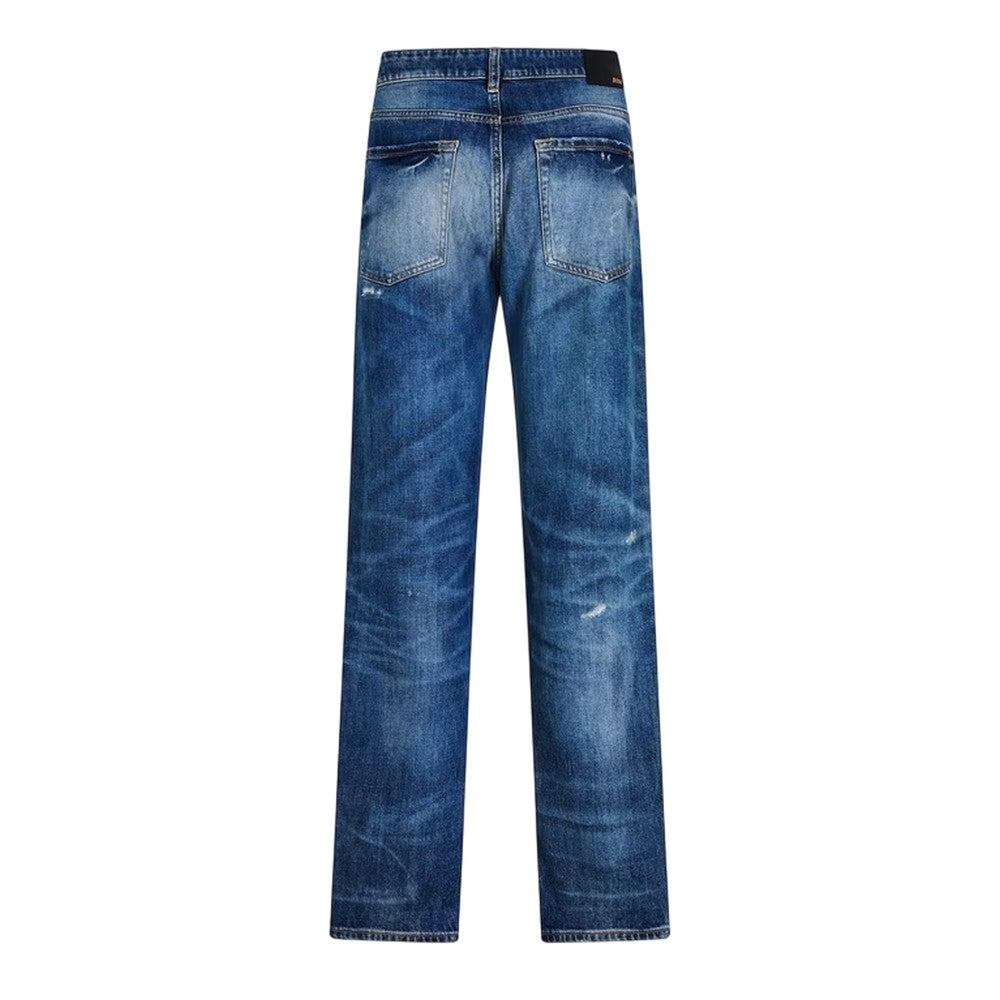Bright Blue - Back - Boss Mens Re.Maine Denim Slim Jeans