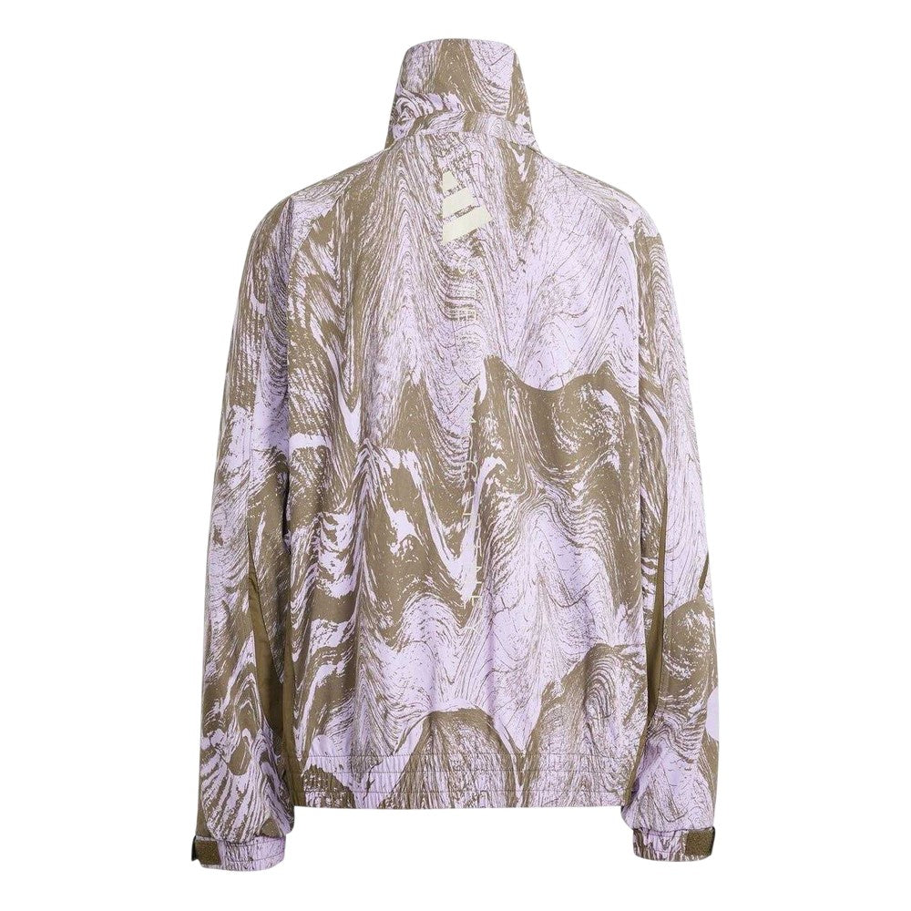 Purple - Back - Adidas Womens-Ladies Stella McCartney Marble Track Jacket