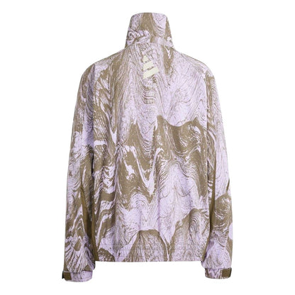 Purple - Back - Adidas Womens-Ladies Stella McCartney Marble Track Jacket