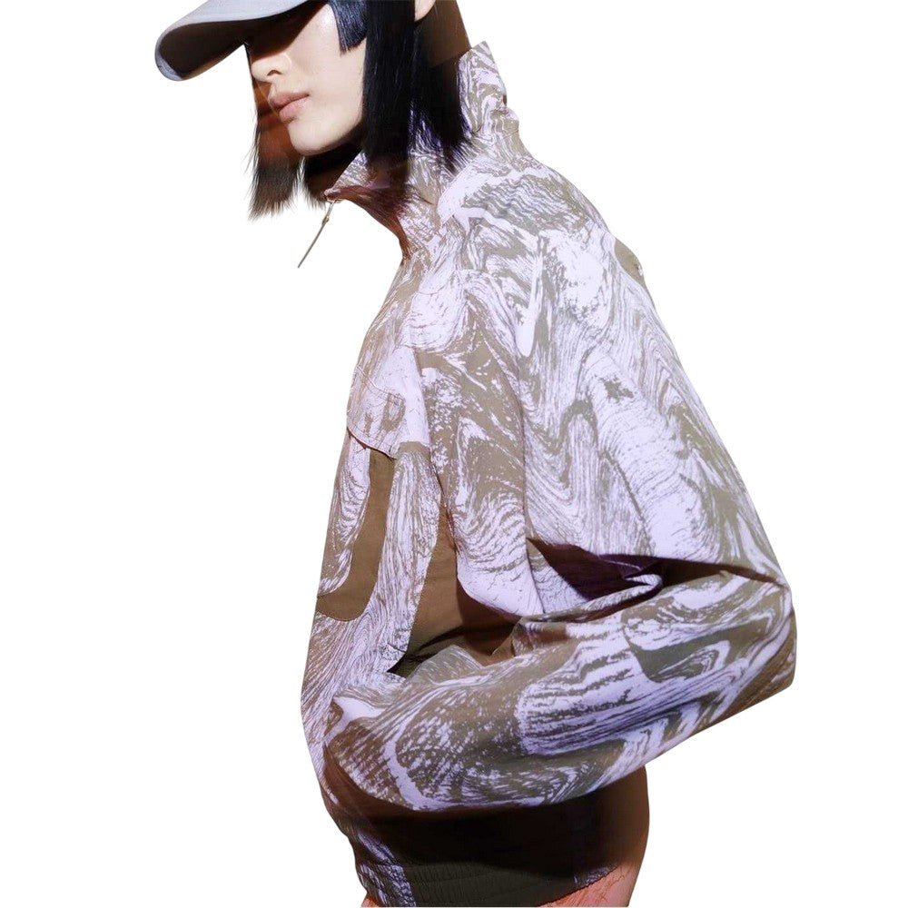 Purple - Side - Adidas Womens-Ladies Stella McCartney Marble Track Jacket