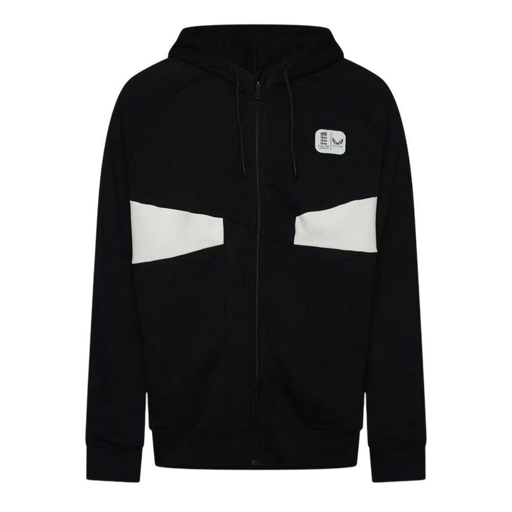 Caviar - Front - Castore Mens England Cricket Full Zip Training Hoodie