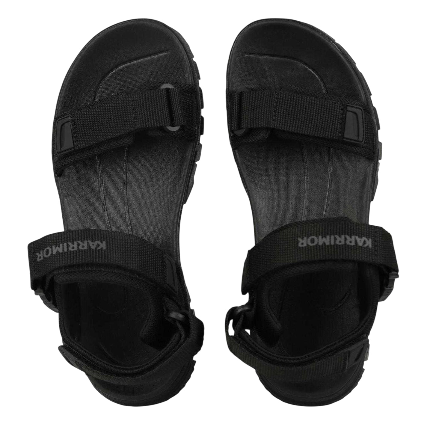 Black - Side - Karrimor Womens-Ladies Cannes Mesh Adjustable Strap Walking Sandals