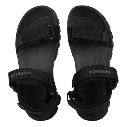 Black - Side - Karrimor Womens-Ladies Cannes Mesh Adjustable Strap Walking Sandals