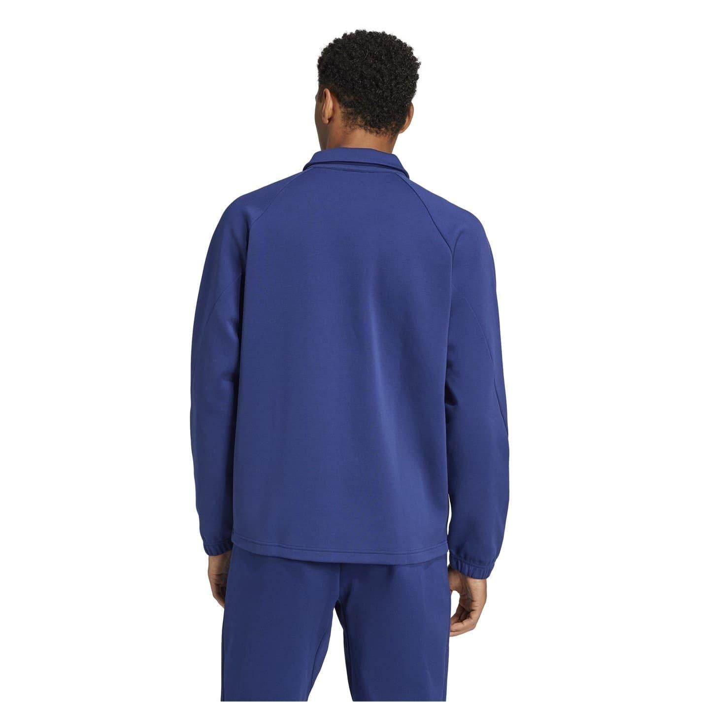 Dark Blue - Back - Adidas Mens 24-25 France FFR Track Jacket