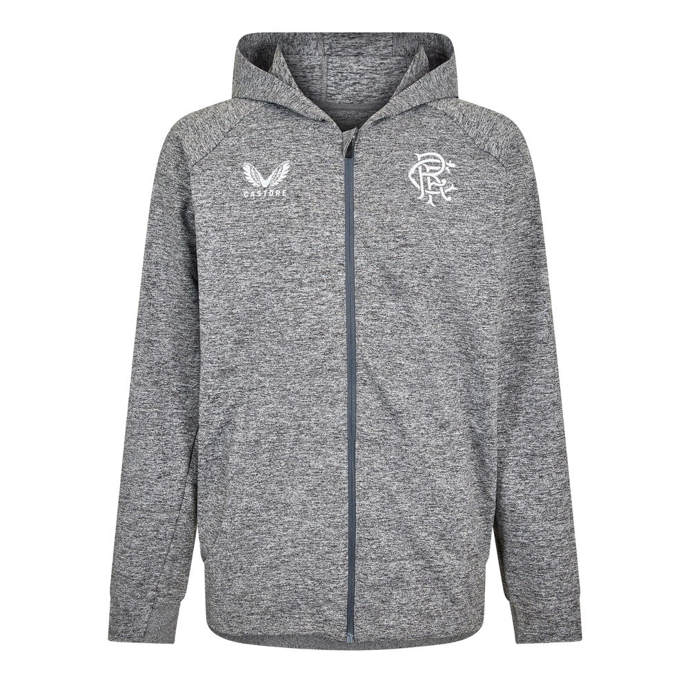 Grey - Front - Castore Mens Rangers FC Hoodie