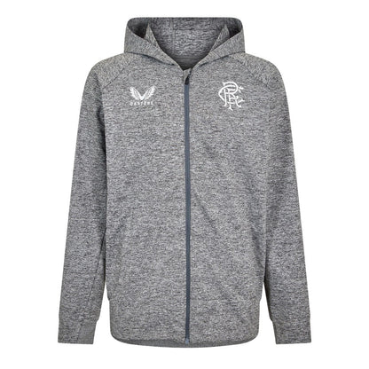 Grey - Front - Castore Mens Rangers FC Hoodie