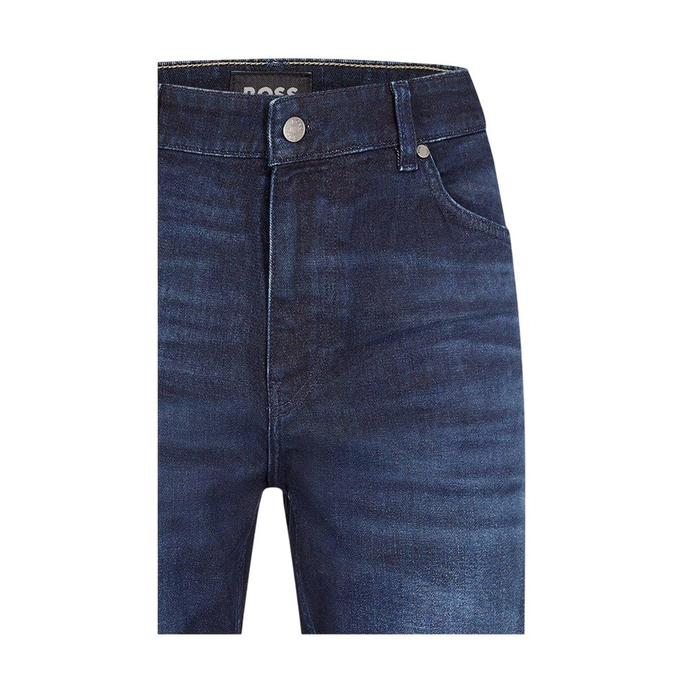 Dark Blue - Side - Boss Mens H-Re.Maine Jeans