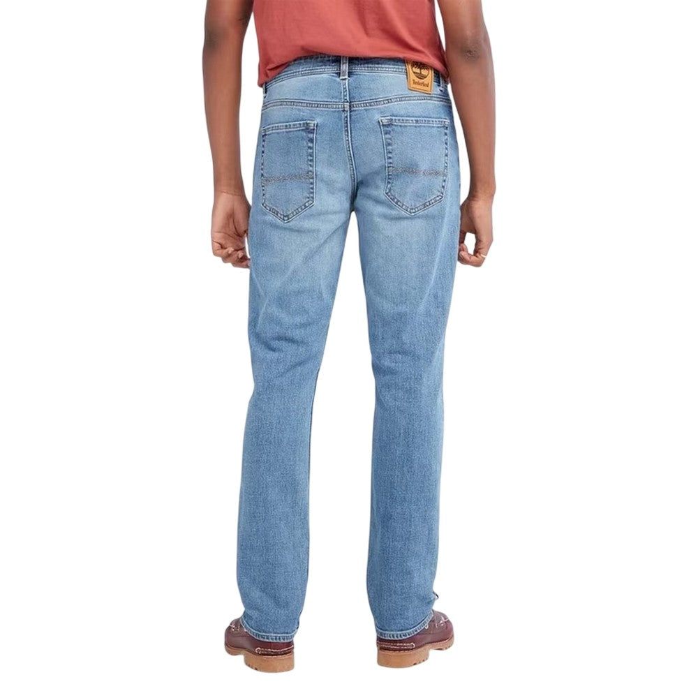 Denim - Back - Timberland Mens Denim Stretch Jeans