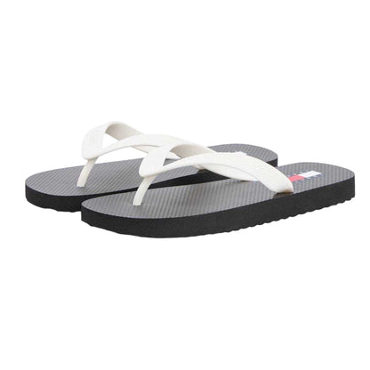 Black-Ecru - Lifestyle - Tommy Jeans Womens-Ladies Logo Flip Flops