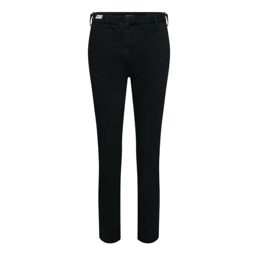 Blue - Front - Replay Mens Cotton Blend Slim Jeans