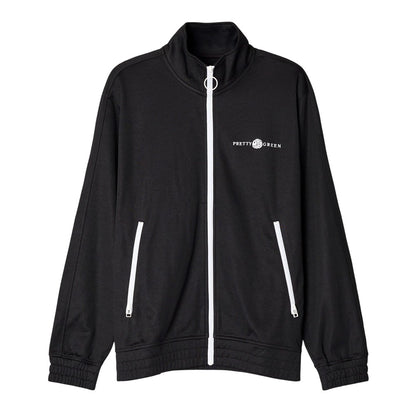 Black - Front - Pretty Green Mens Nimbus Performance Track Top