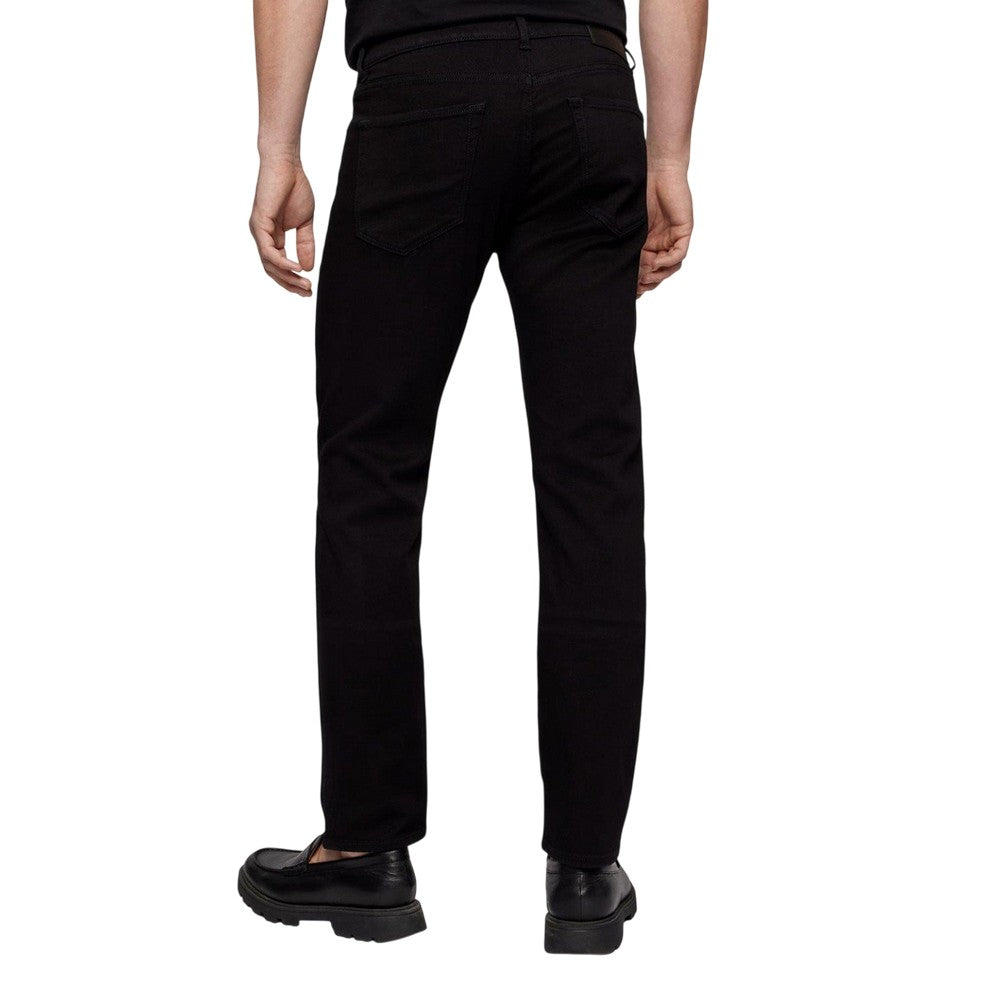 Black - Back - Boss Mens Maine Denim Regular Jeans
