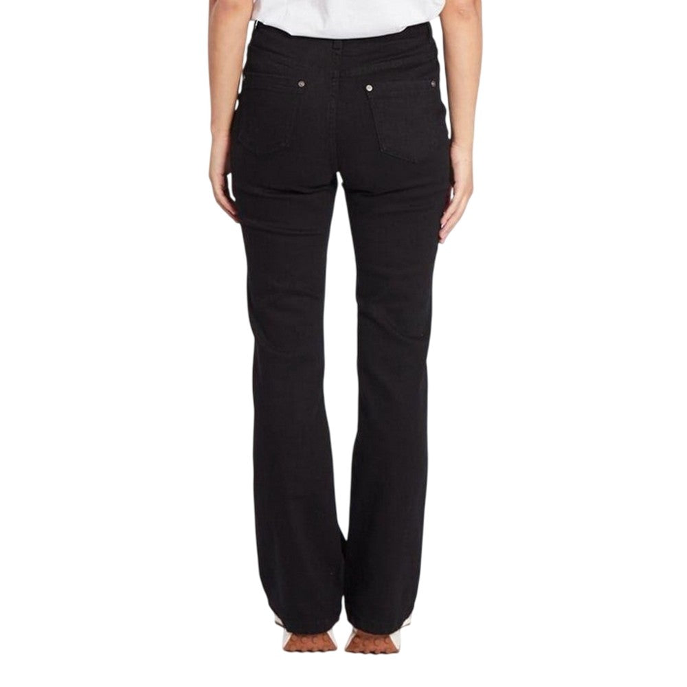 Black - Back - Be You Womens-Ladies Denim Bootcut Jeans