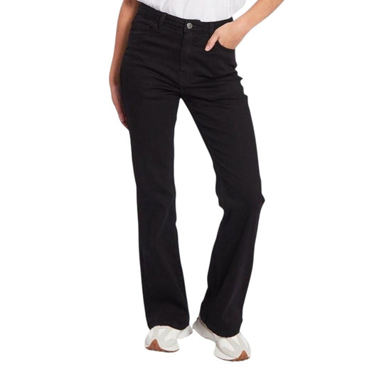 Black - Front - Be You Womens-Ladies Denim Bootcut Jeans