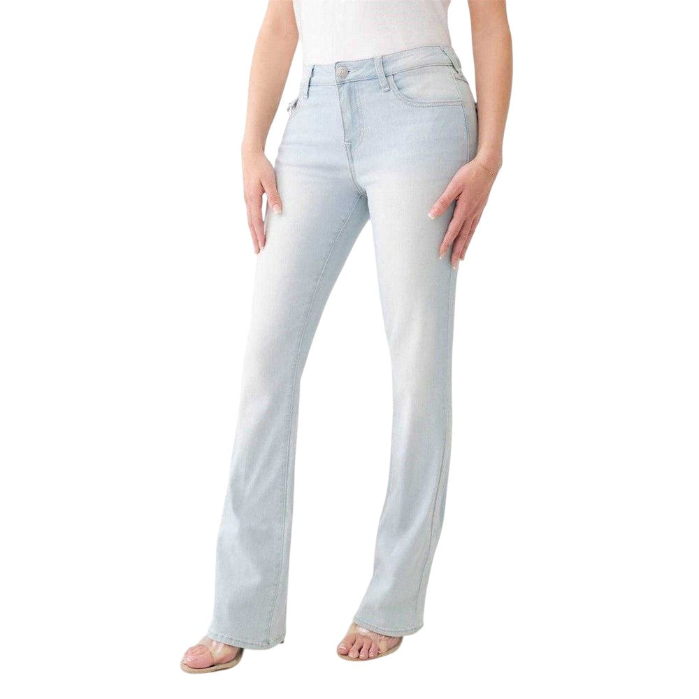 Blue - Front - True Religion Womens-Ladies Denim Bootcut Jeans
