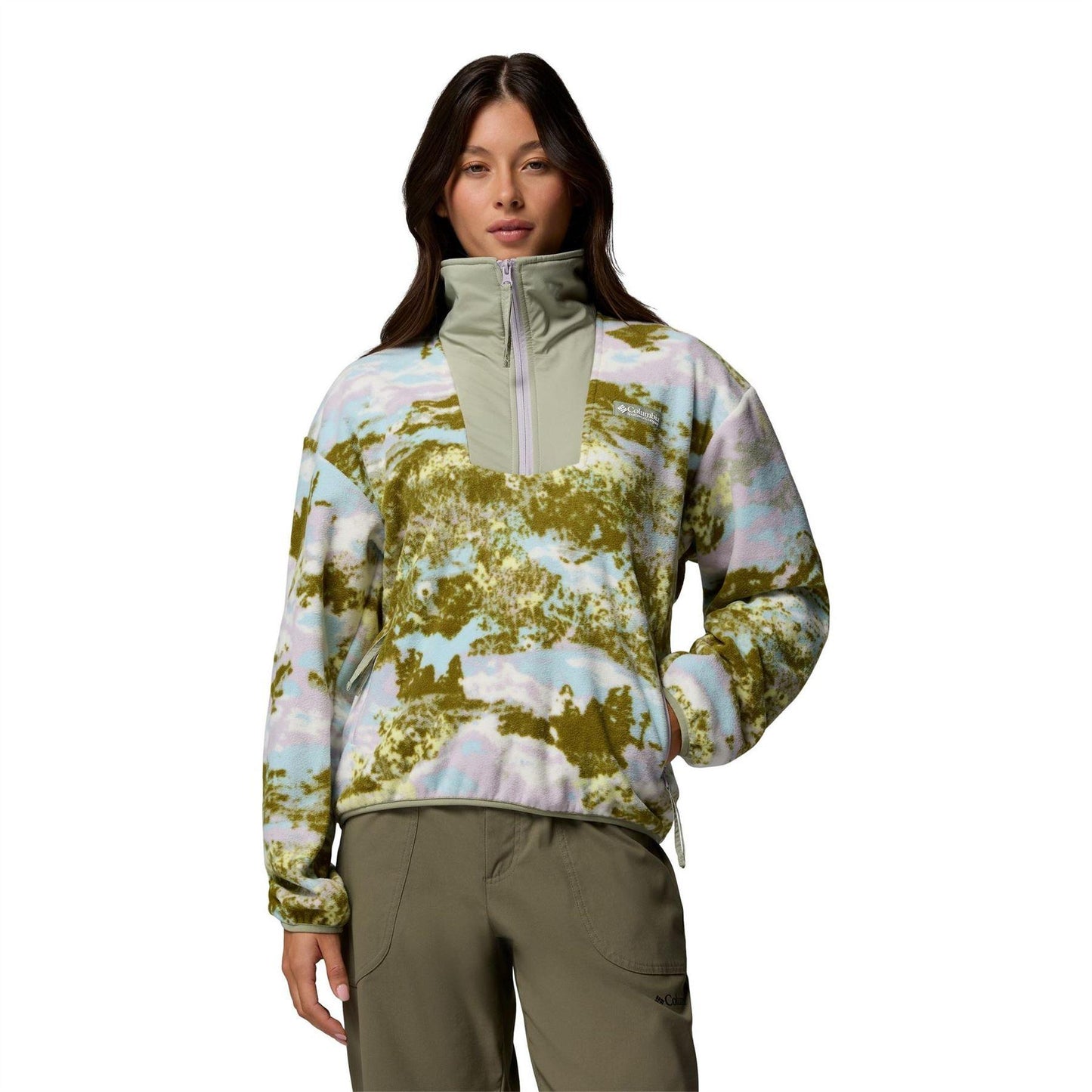 Citron Tint - Front - Columbia Womens-Ladies Sequoia Half Zip Fleece