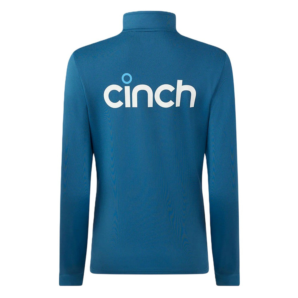 Peacoat - Back - Castore Womens-Ladies England Cricket Quarter Zip Relaxed Fit Training Fleece Top