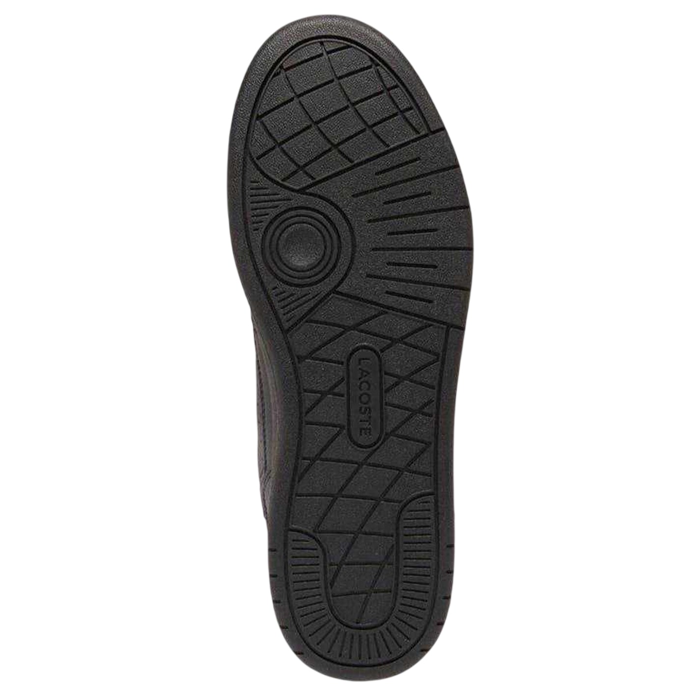 Black - Side - Lacoste Mens T-Clip Leather Flat Trainers