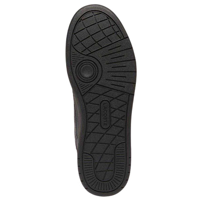 Black - Side - Lacoste Mens T-Clip Leather Flat Trainers