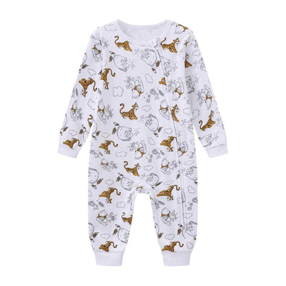 Beige - Side - Winnie the Pooh Baby Cotton Sleepsuit (Pack of 3)
