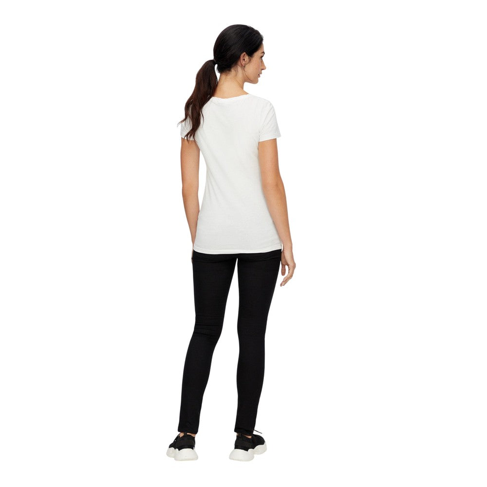Black - Back - Mamalicious Womens-Ladies Denim Maternity Jeans