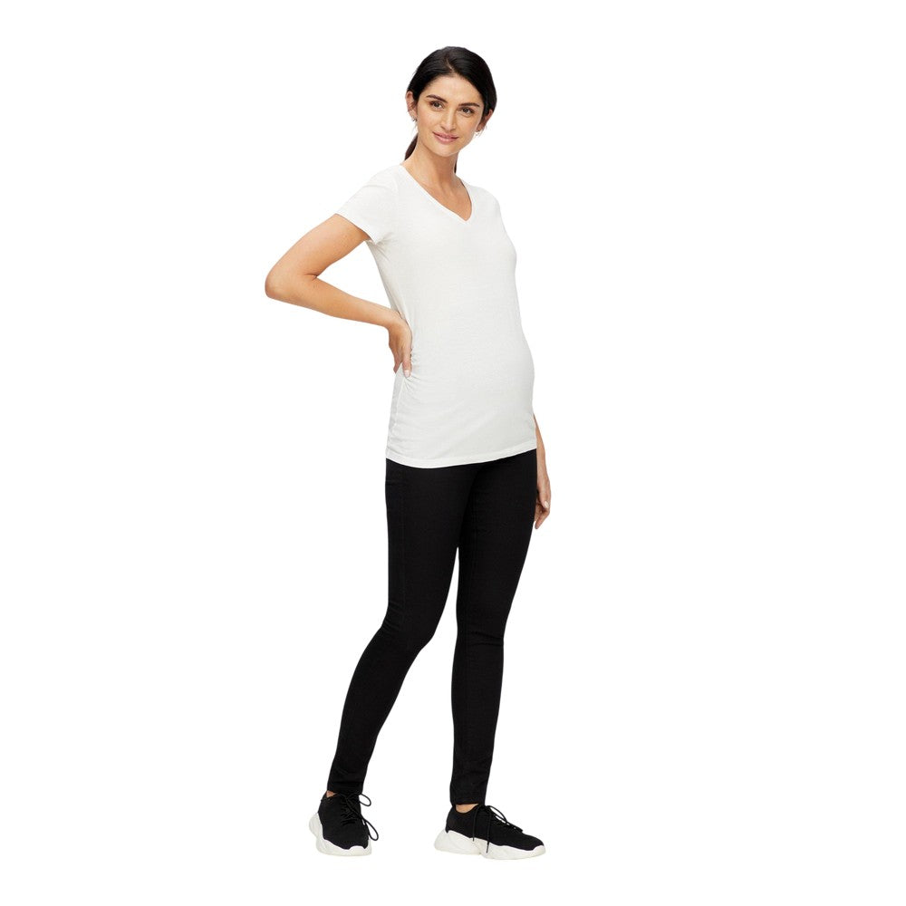 Black - Lifestyle - Mamalicious Womens-Ladies Denim Maternity Jeans