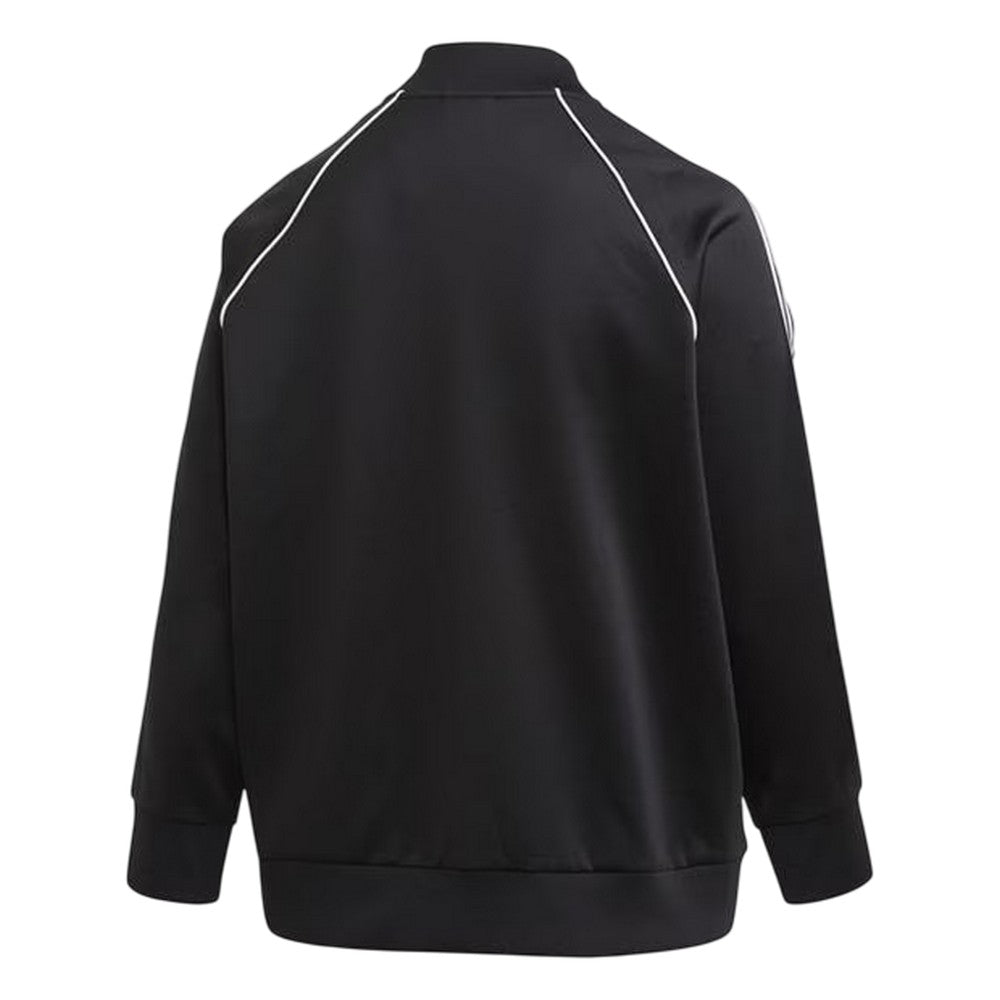 Black - Back - Adidas Womens-Ladies Raglan Track Jacket