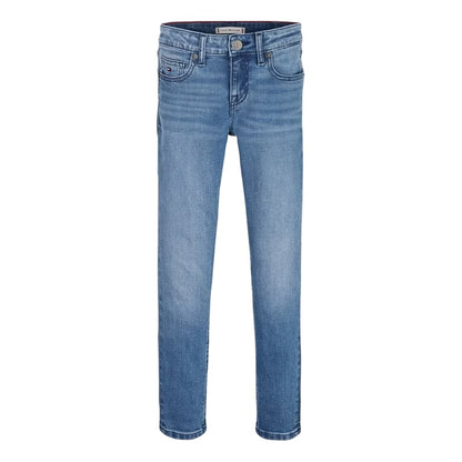Medium Blue - Front - Tommy Hilfiger Childrens-Kids 5 Pockets Skinny Jeans