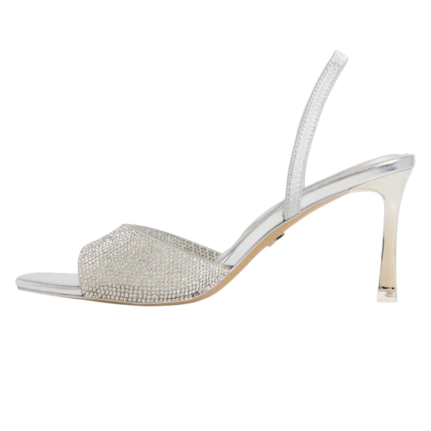 Silver - Side - Aldo Womens-Ladies Andyana Party Stiletto Heel Sandals