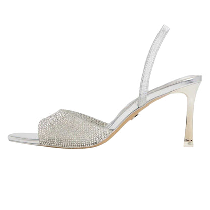 Silver - Side - Aldo Womens-Ladies Andyana Party Stiletto Heel Sandals