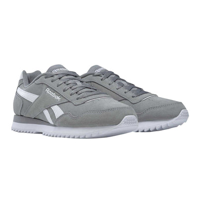 Light Grey-White - Lifestyle - Reebok Mens Royal Glide Ripple Suede Trainers