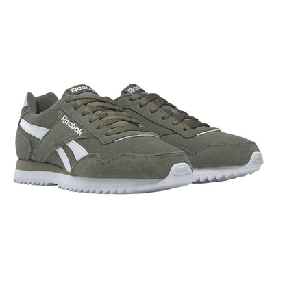 Hunter Green-White - Lifestyle - Reebok Mens Royal Glide Ripple Suede Trainers