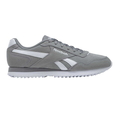 Light Grey-White - Front - Reebok Mens Royal Glide Ripple Suede Trainers