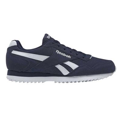 Navy-White - Front - Reebok Mens Royal Glide Ripple Suede Trainers