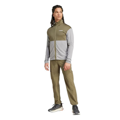 Solid Grey - Lifestyle - Adidas Mens Terrex Fleece Jacket