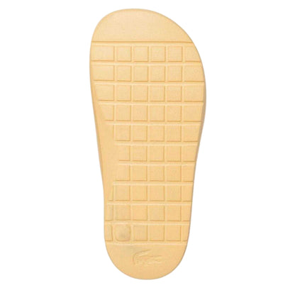 Yellow - Side - Lacoste Womens-Ladies Serve 2.0 Sliders